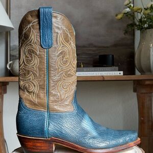 Acosta Custom Boots - Blue Shark